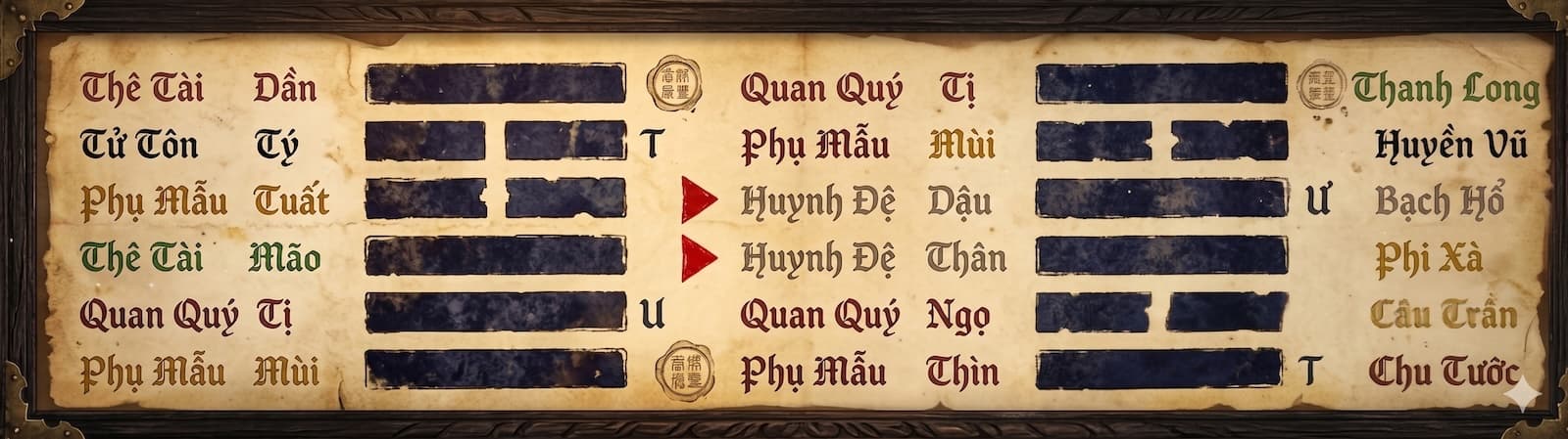 Sơ đồ 6 hào Lục Hào